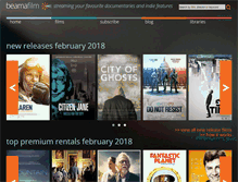 Tablet Screenshot of beamafilm.com